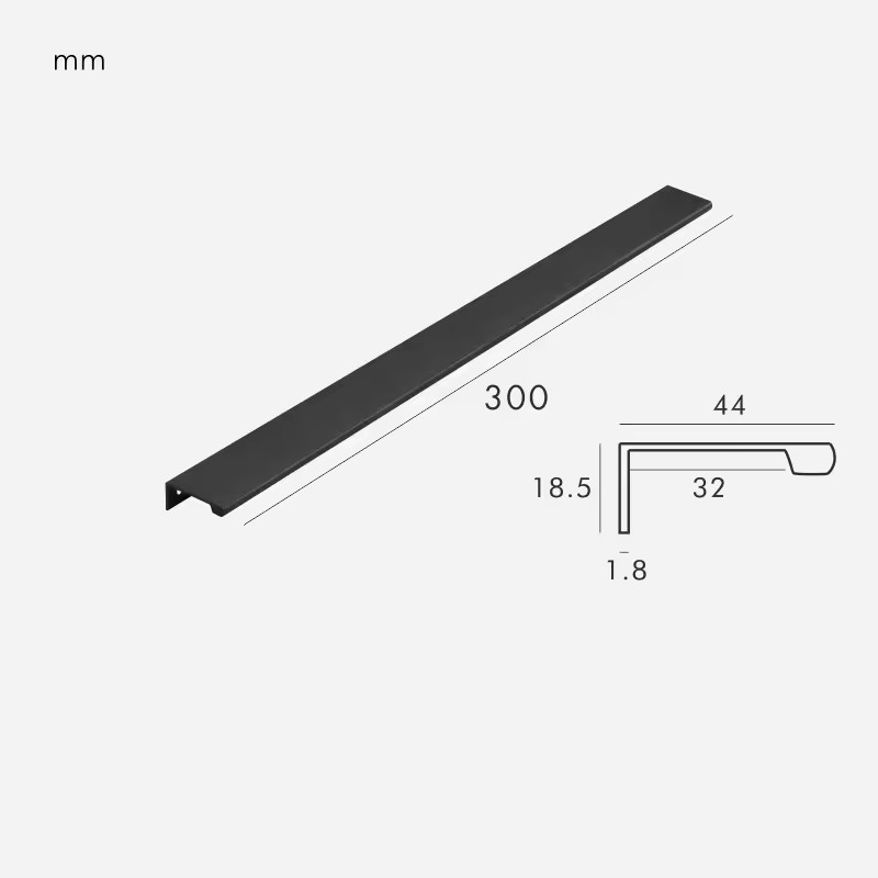 Dimensions for Matte Black / Edge 300mm