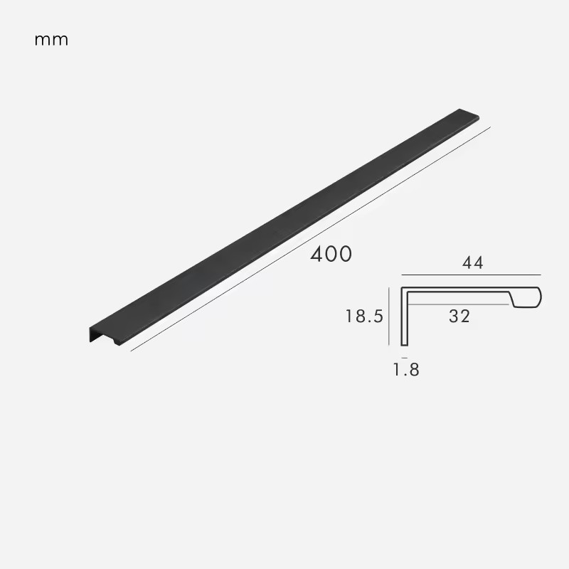 Dimensions for Matte Black / Edge 400mm