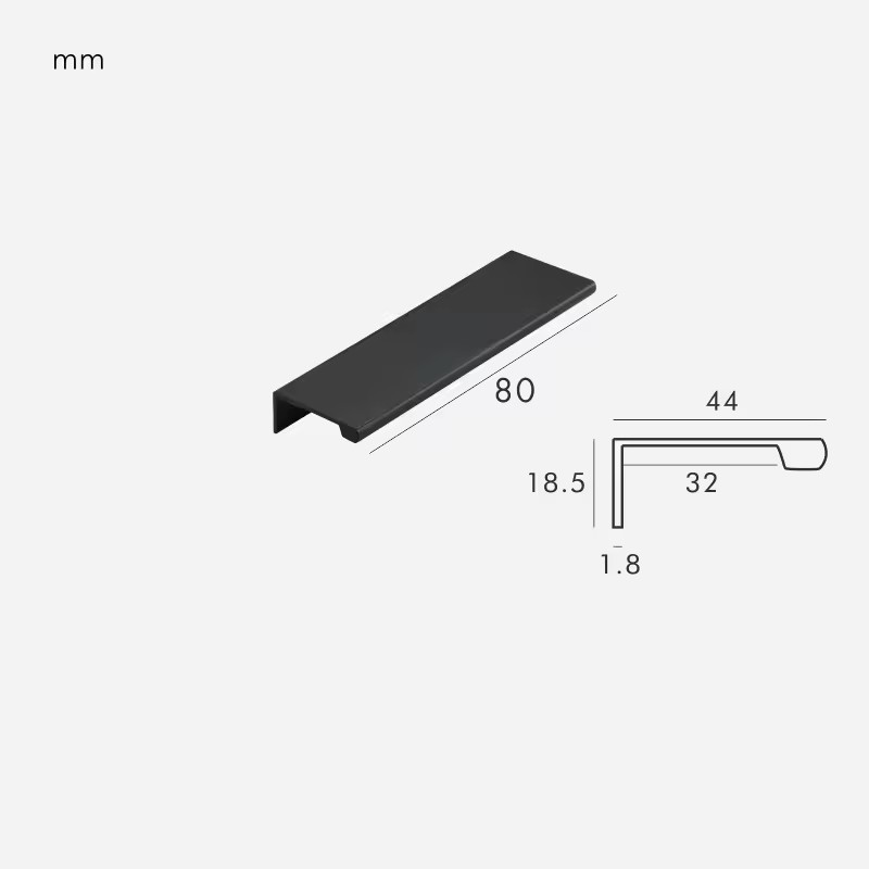 Dimensions for Matte Black / Edge 80mm