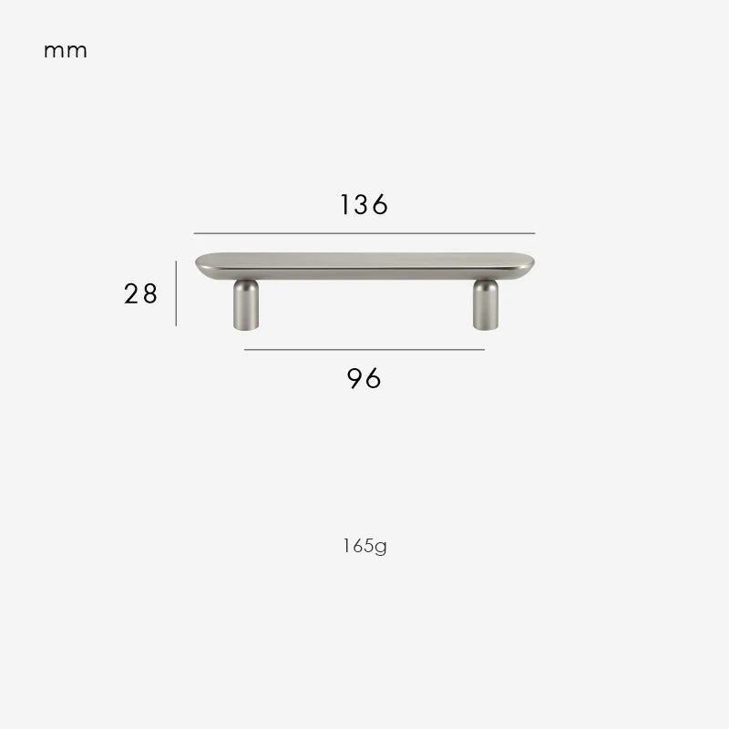 Brushed Nickel / Handle 136mm