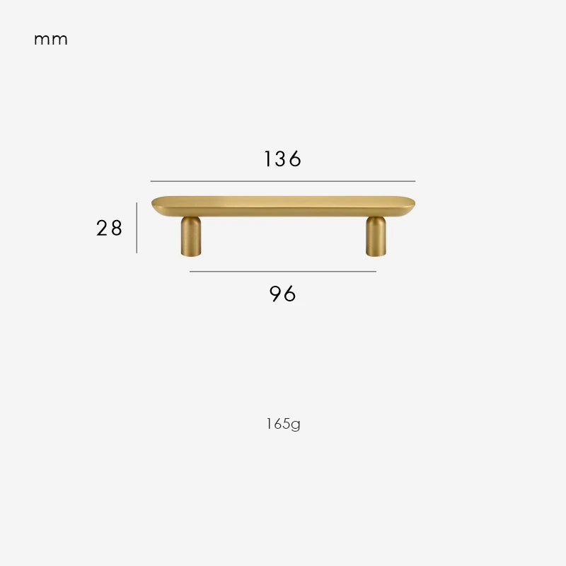 Brushed Brass / Handle 136mm