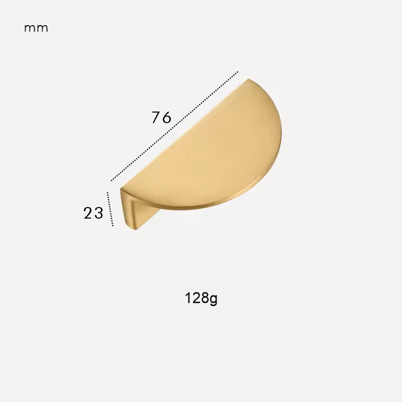 Dimensions for Half Moon 76mm