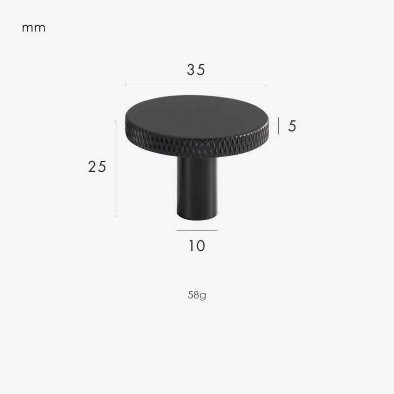 Matte Black / Knob 35mm