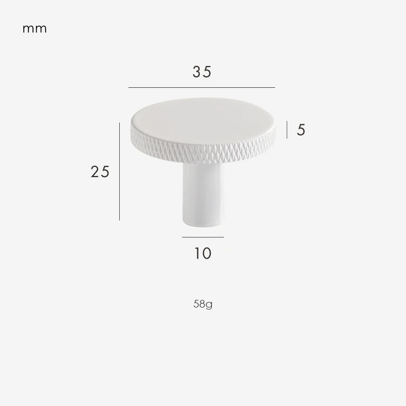 White / Knob 35mm