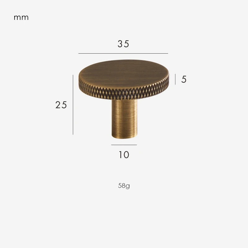 Antique Brass / Knob 35mm