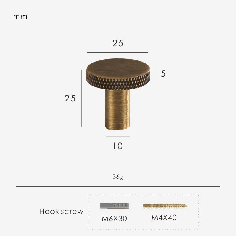 Antique Brass / Hook 25mm