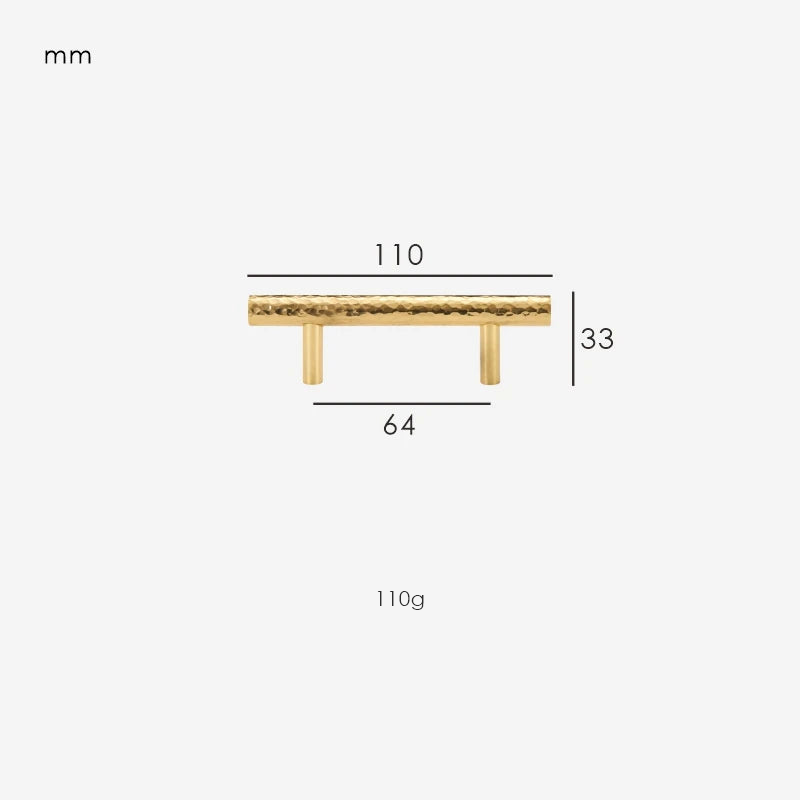 Dimensions for Handle 110mm