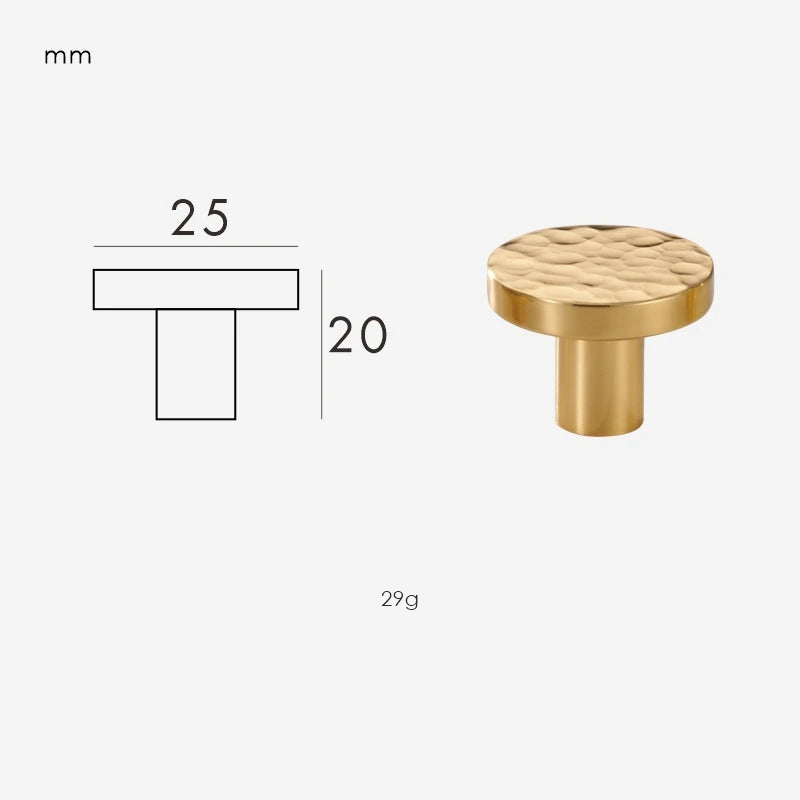Dimensions for Knob 25mm