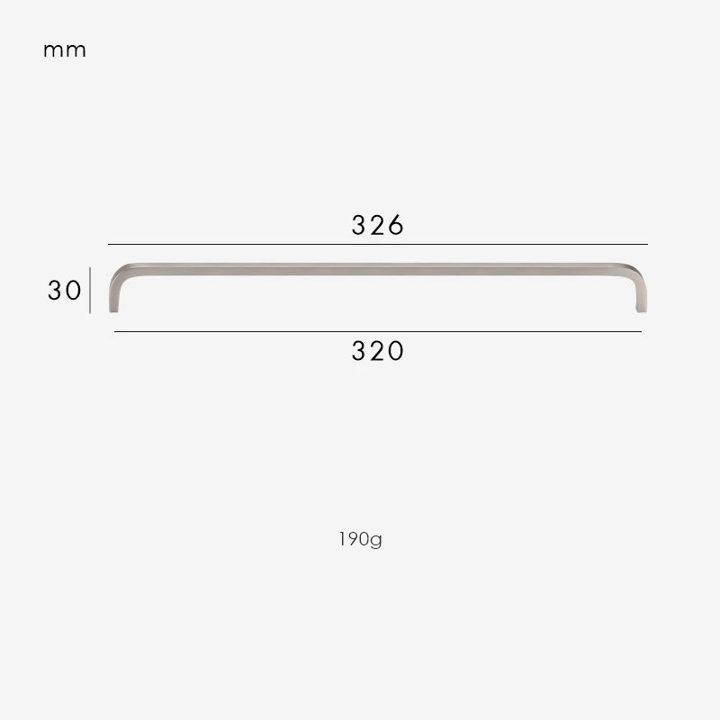 Brushed Nickel / Handle 326mm