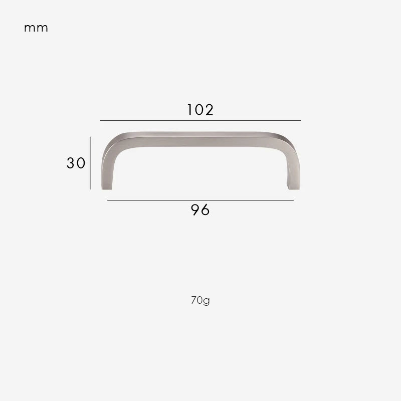 Brushed Nickel / Handle 102mm