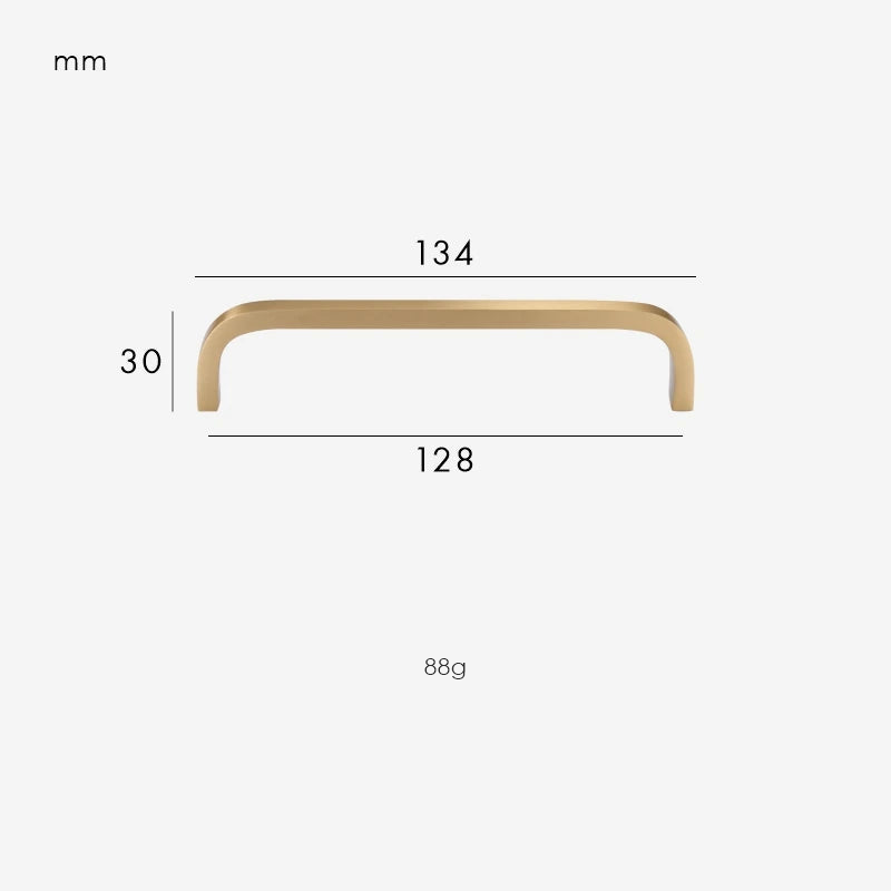 Brushed Brass / Handle 134mm