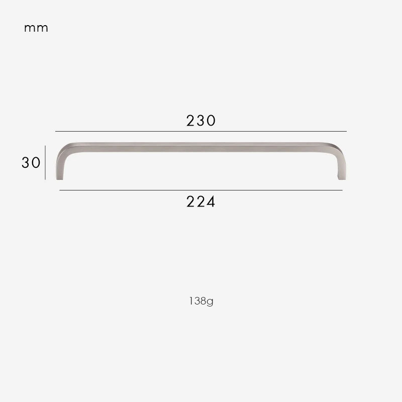 Brushed Nickel / Handle 230mm