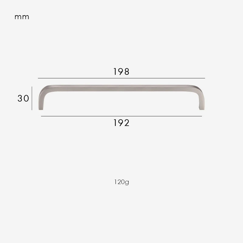 Brushed Nickel / Handle 198mm