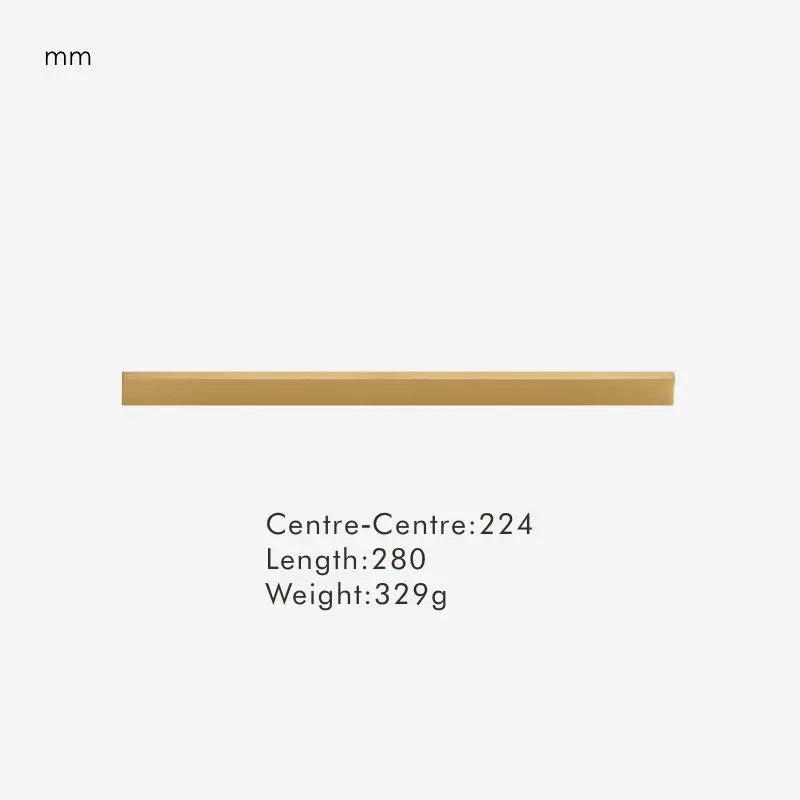 Dimensions for Handle 280mm