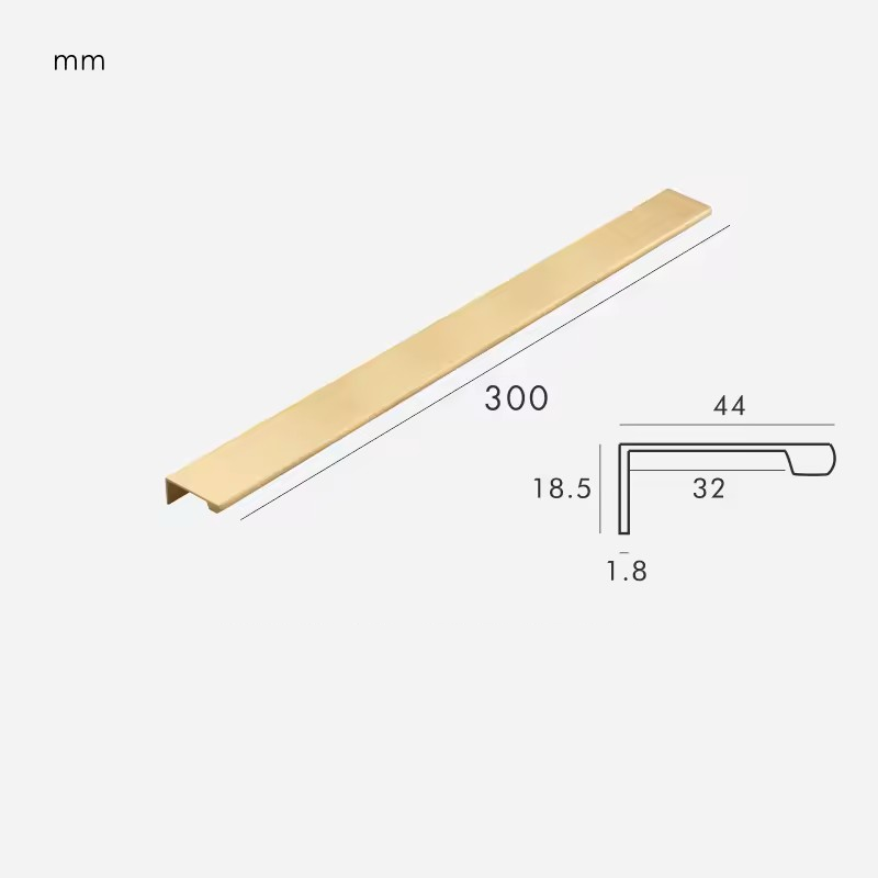 Dimensions for Satin Gold / Edge 300mm