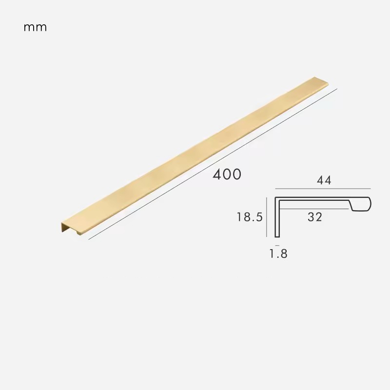 Dimensions for Satin Gold / Edge 400mm